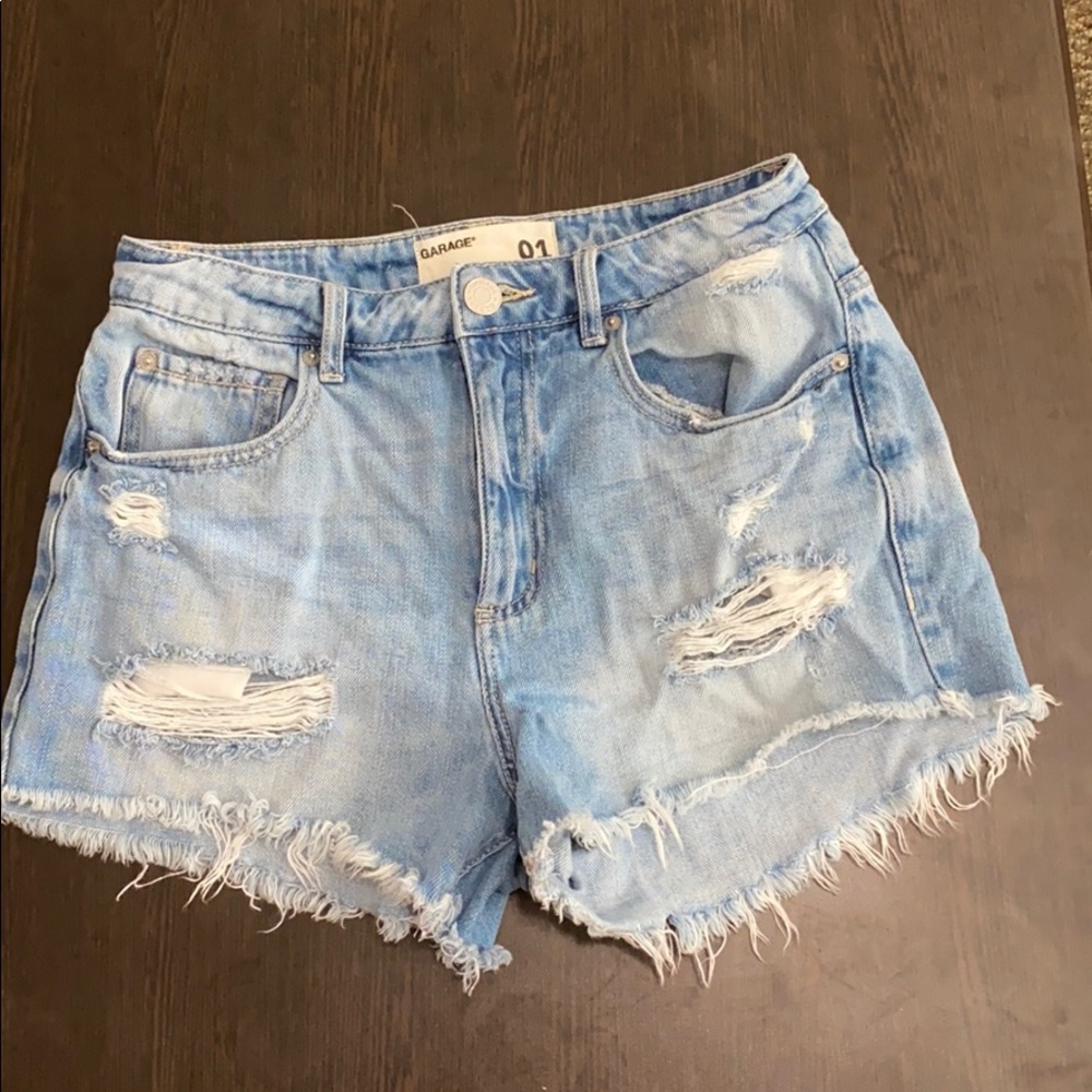 Garage denim shorts